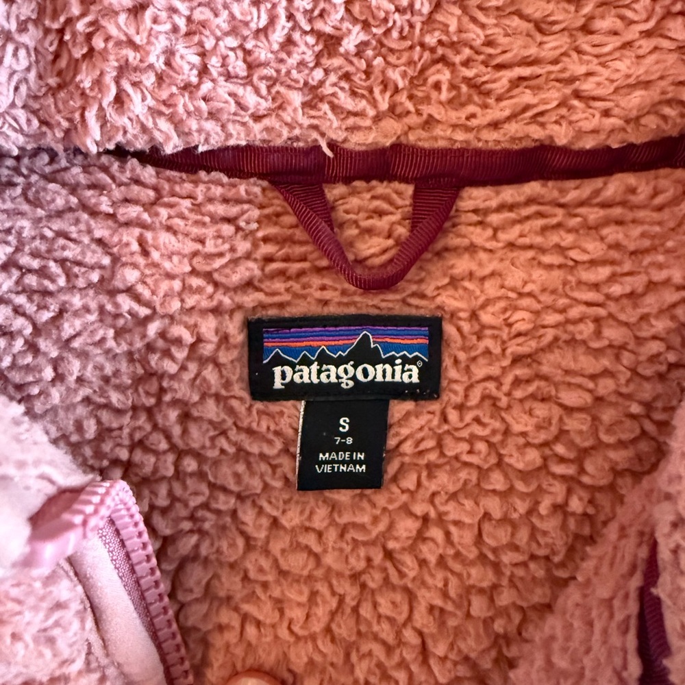 Girls Patagonia Los Gatos Fleece Vest - Rose - Picture 3 of 3
